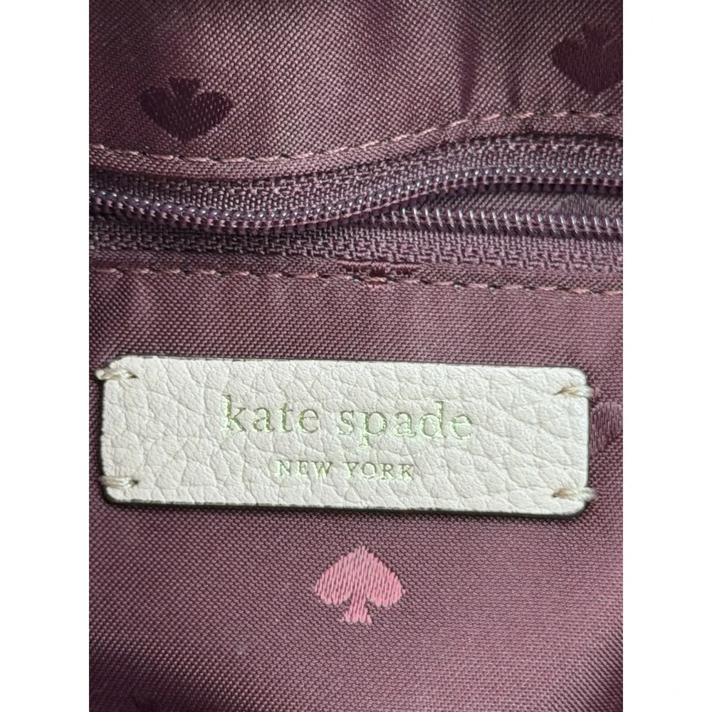 Kate Spade Hayes Tote Bag Womens Large‎ Pink Pebbled Leather Bow Tassel WKRU6244